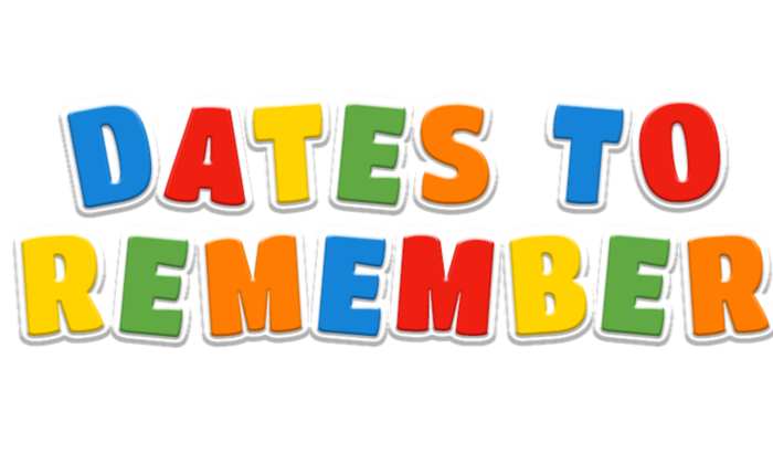 Spring Important Dates